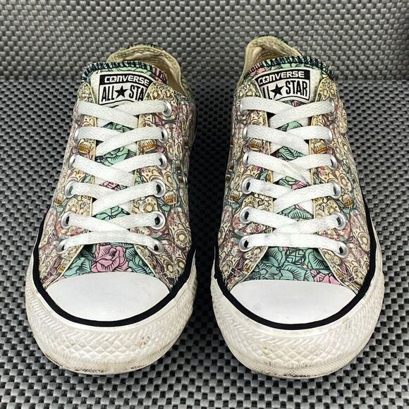 Converse All Star Sugar Skulls Day Of The Dead Sneakers Womens 8 Mens 6 Lace Up - Picture 5 of 9